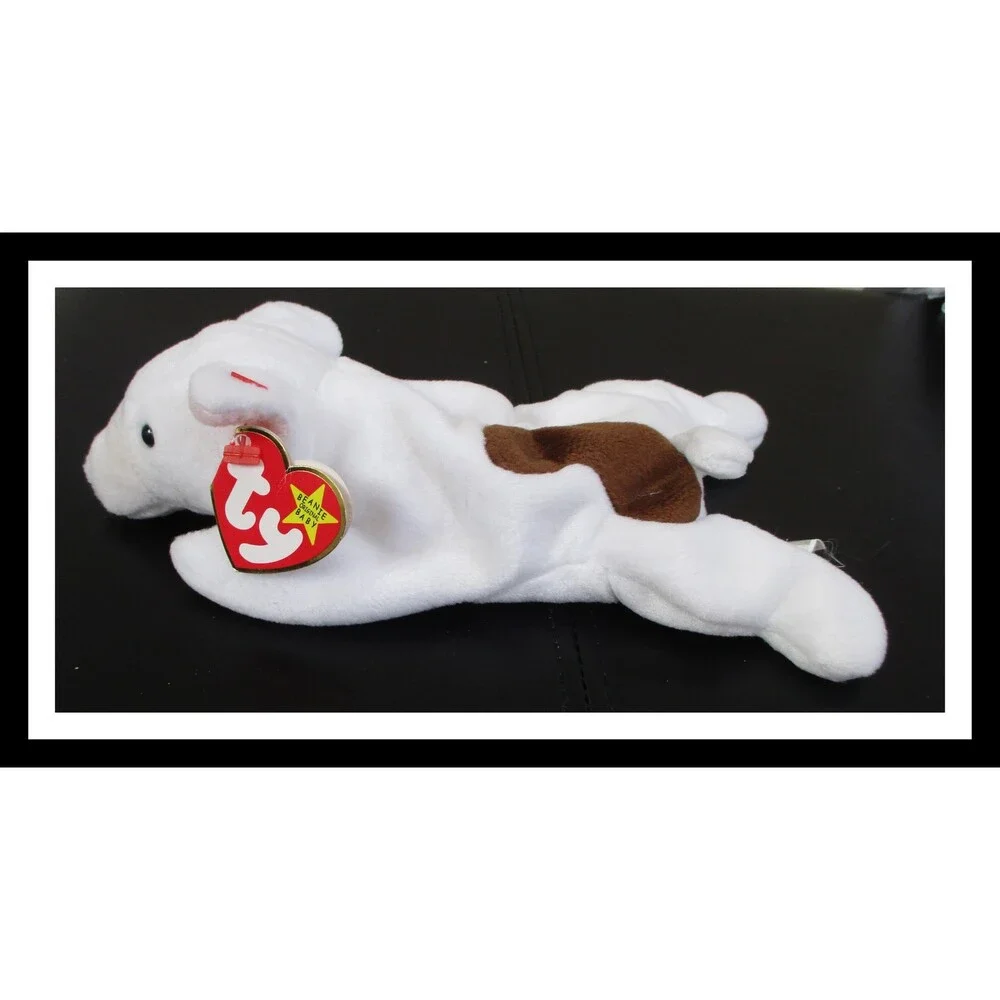 Ty Beanie Baby Butch The Bull Terrier Gasport Tag Error USED